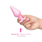 b-Vibe Butties b-Mine Heart Base Silicone Butt Plug