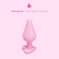 b-Vibe Butties b-Mine Heart Base Silicone Butt Plug