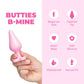 b-Vibe Butties b-Mine Heart Base Silicone Butt Plug