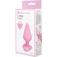 b-Vibe Butties b-Mine Heart Base Silicone Butt Plug