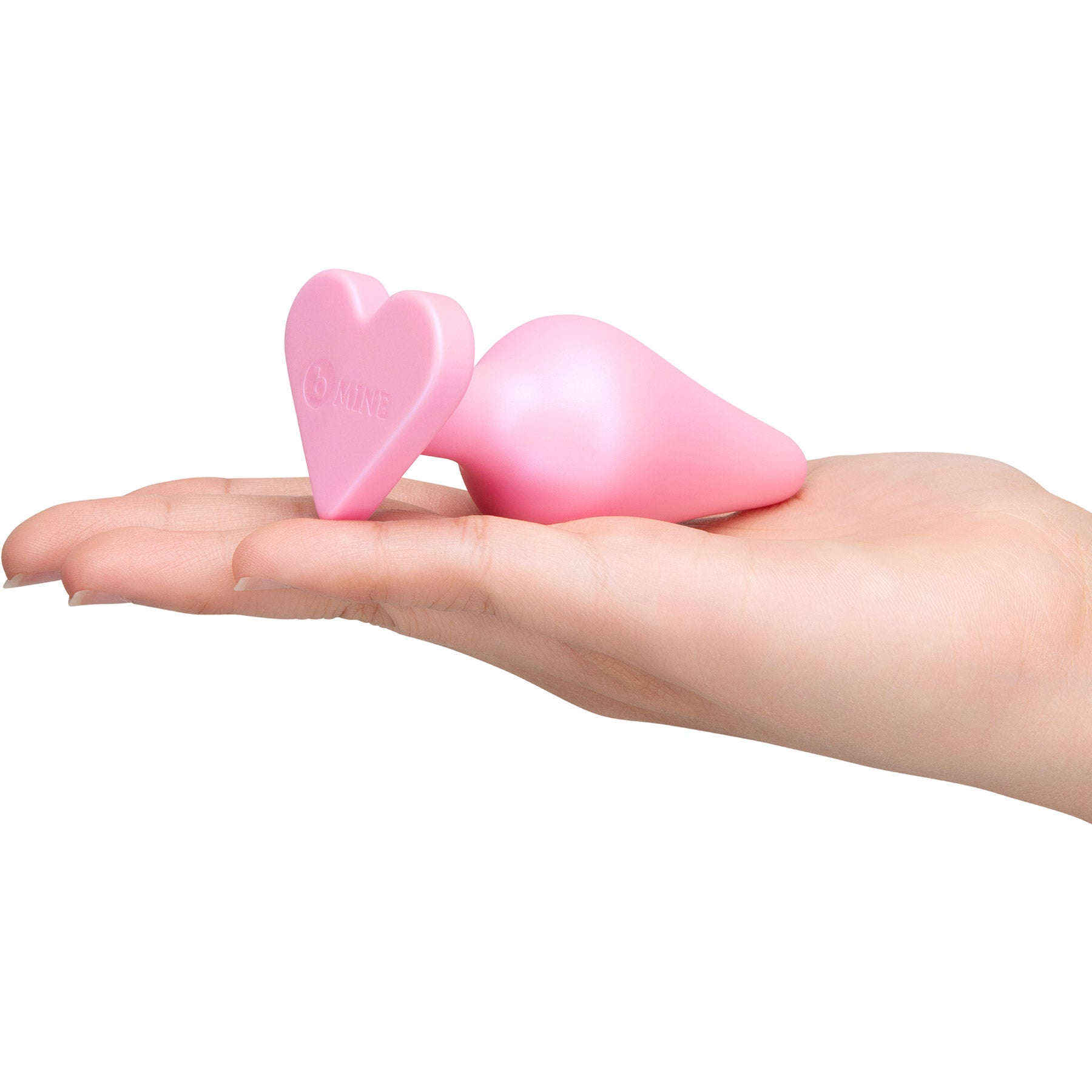 b-Vibe Butties b-Mine Heart Base Silicone Butt Plug