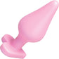 b-Vibe Butties b-Mine Heart Base Silicone Butt Plug