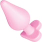 b-Vibe Butties b-Mine Heart Base Silicone Butt Plug