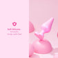 b-Vibe Butties b-Mine Heart Base Silicone Butt Plug