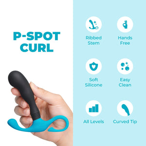 b-Vibe P-Spot Curl Hands-Free Curved Silicone Prostate Massager