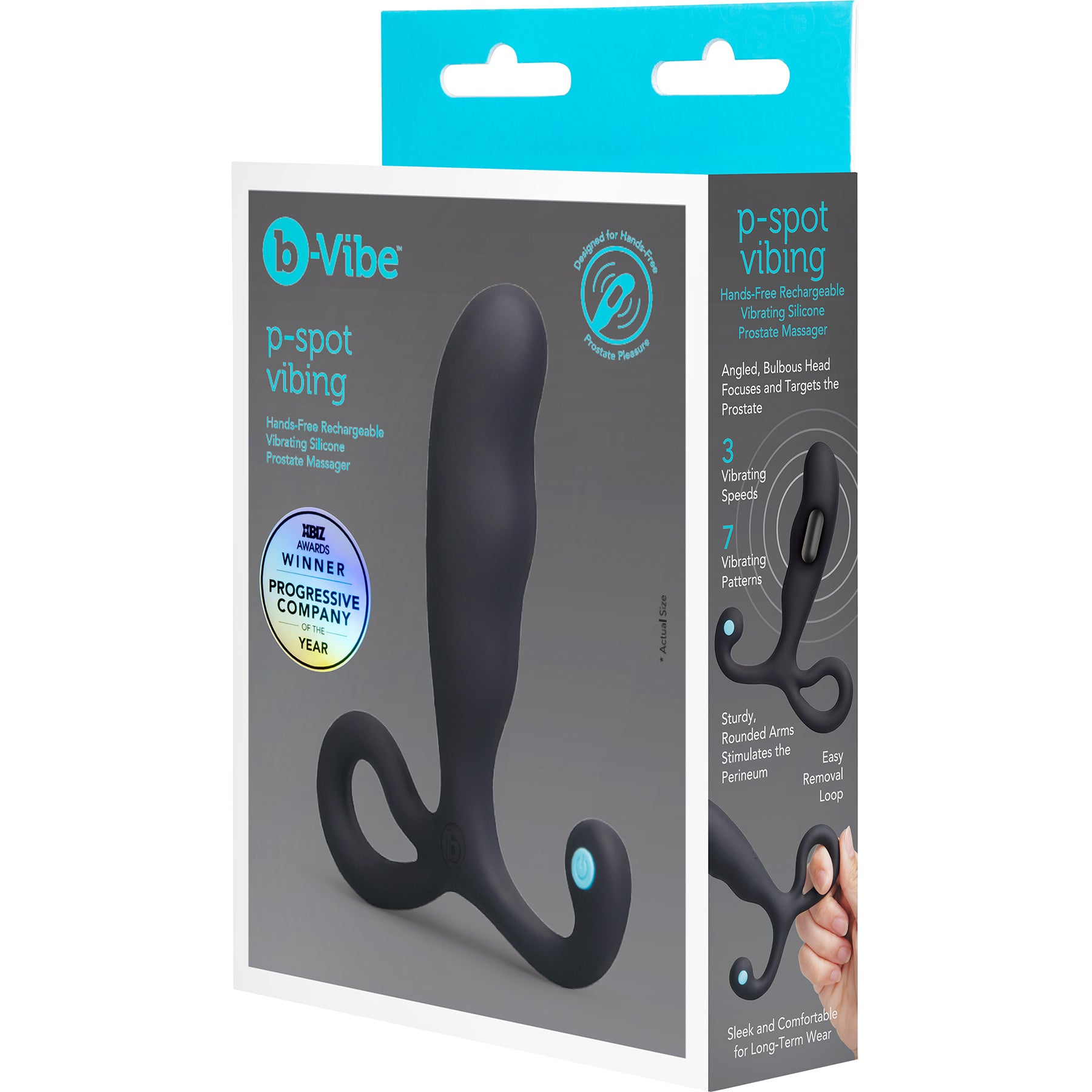 b-Vibe P-Spot Vibing Hands-Free Rechargeable Vibrating Silicone Prostate Massager