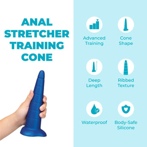 b-Vibe 8 Inch Anal Stretcher Silicone Training Cone