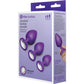 b-Vibe Jeweled Butties Bundle 3 Piece Silicone Anal Training Set