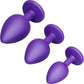 b-Vibe Jeweled Butties Bundle 3 Piece Silicone Anal Training Set