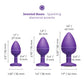 b-Vibe Jeweled Butties Bundle 3 Piece Silicone Anal Training Set