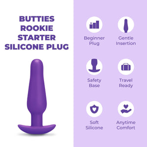 b-Vibe Butties Rookie Beginners Starter Silicone Plug