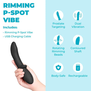 b-Vibe Rimming Rechargeable Silicone P-Spot Vibe