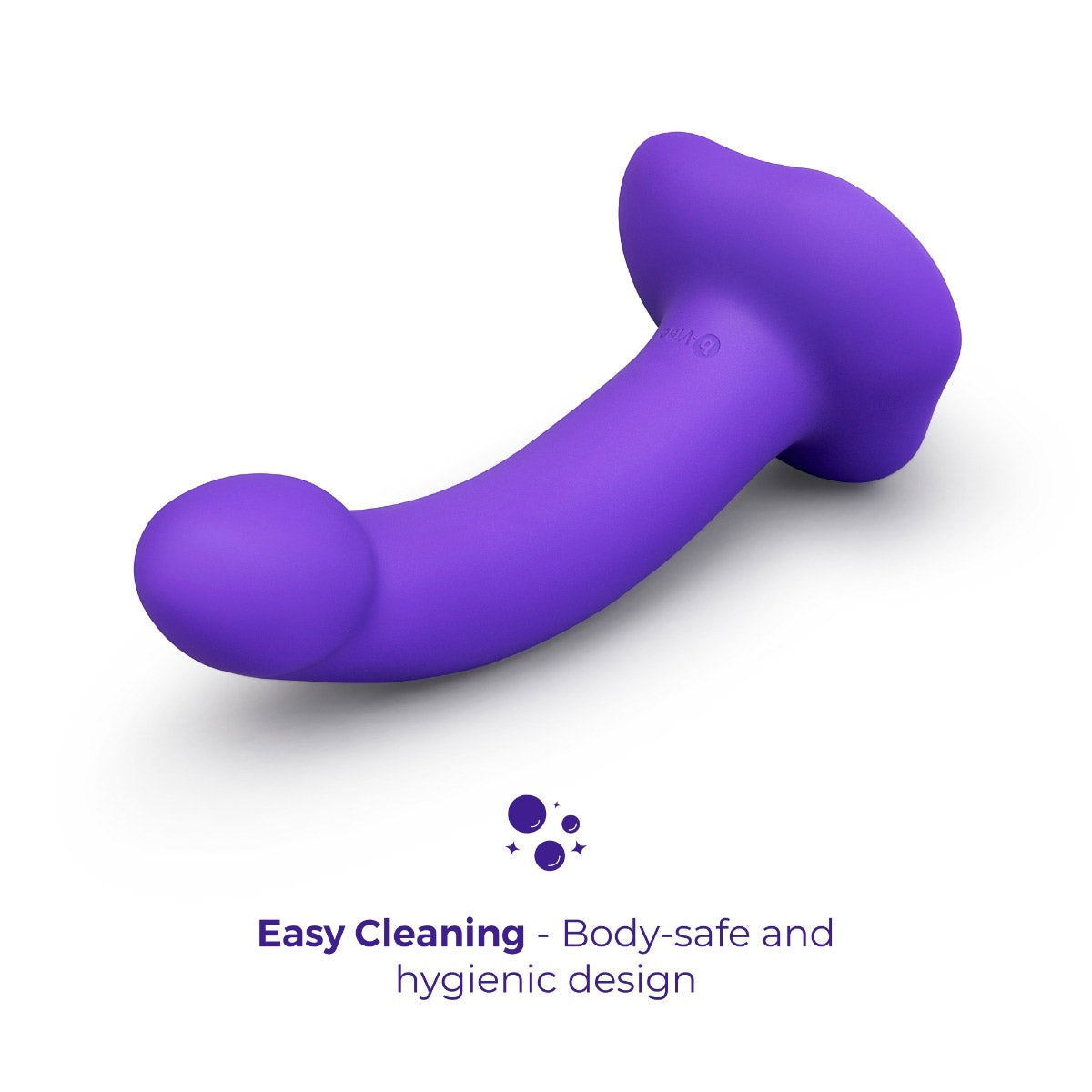 b-Vibe Vibrating Curved Silicone Dildo Strap-On Kit