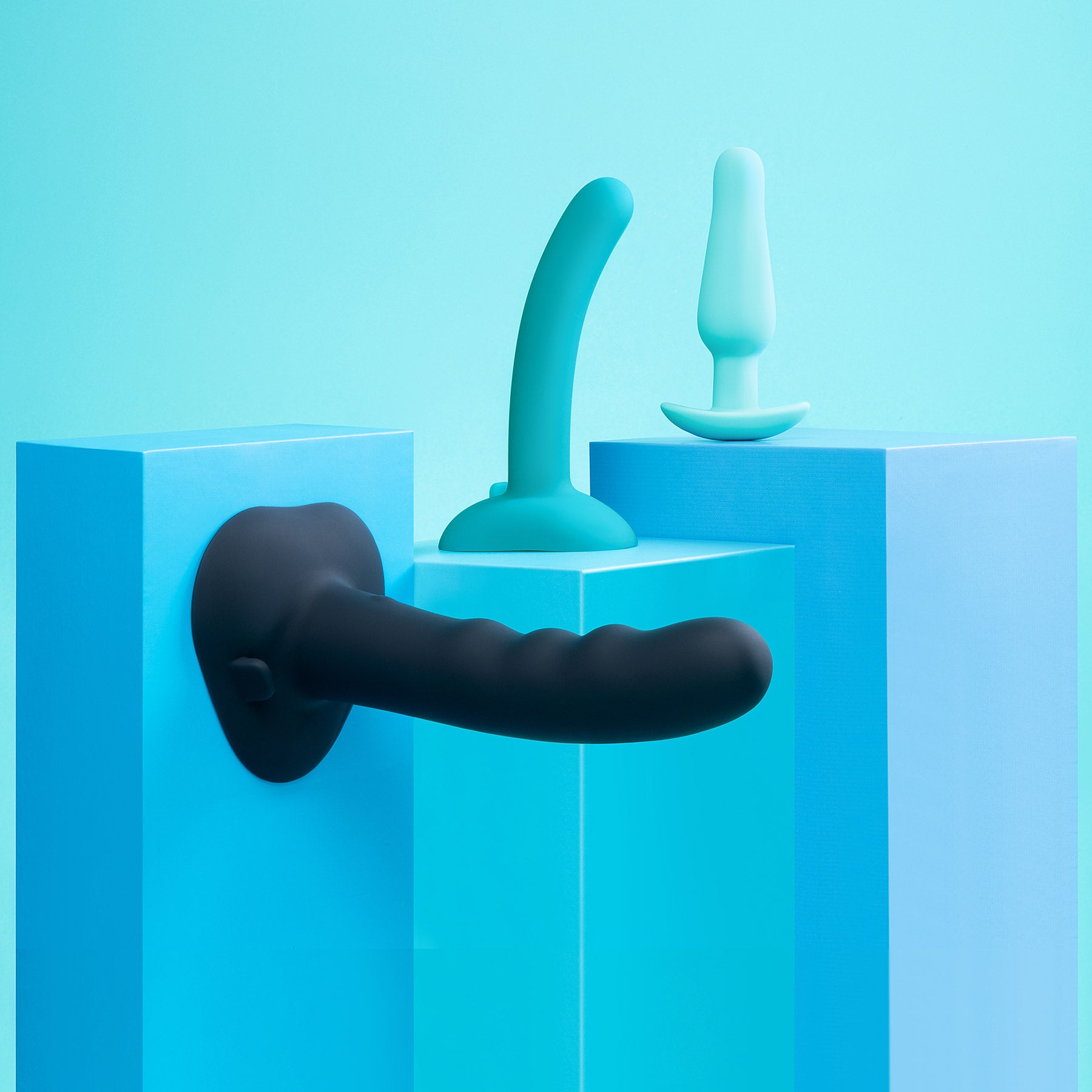 b-Vibe Strap-It-On 8 Piece Anal Training Kit With Harness