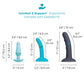 b-Vibe Strap-It-On 8 Piece Anal Training Kit With Harness