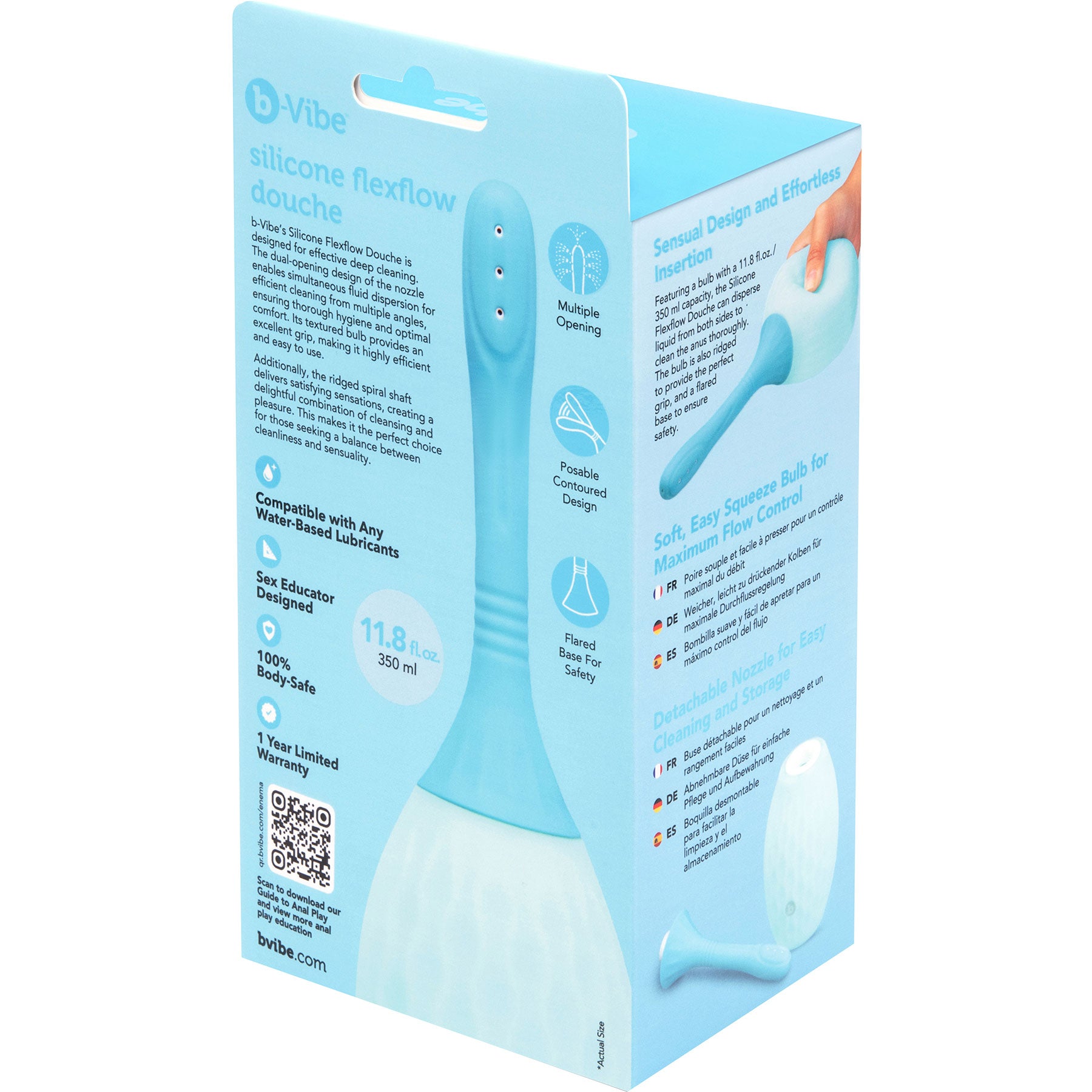 b-Vibe Silicone Flexflow Anal Douche