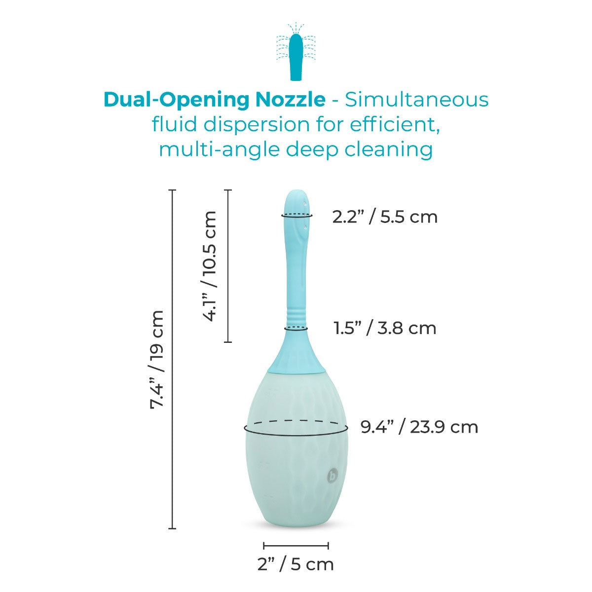 b-Vibe Silicone Flexflow Anal Douche
