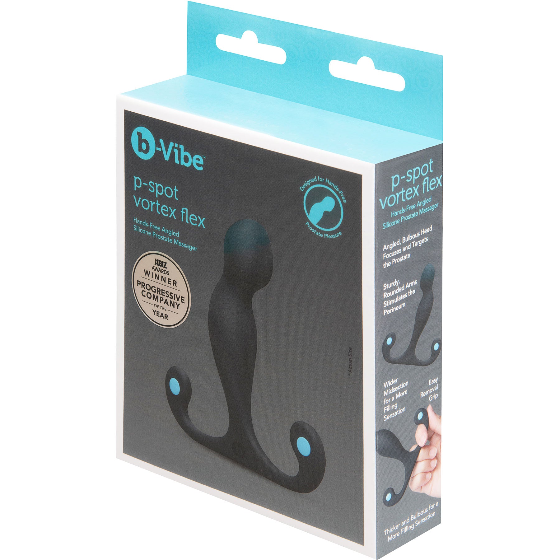 b-Vibe P-Spot Vortex Flex Hands-Free Angled Silicone Prostate Massager