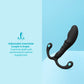 b-Vibe P-Spot Apex Bend Hands-Free Ridged Silicone Prostate Massager