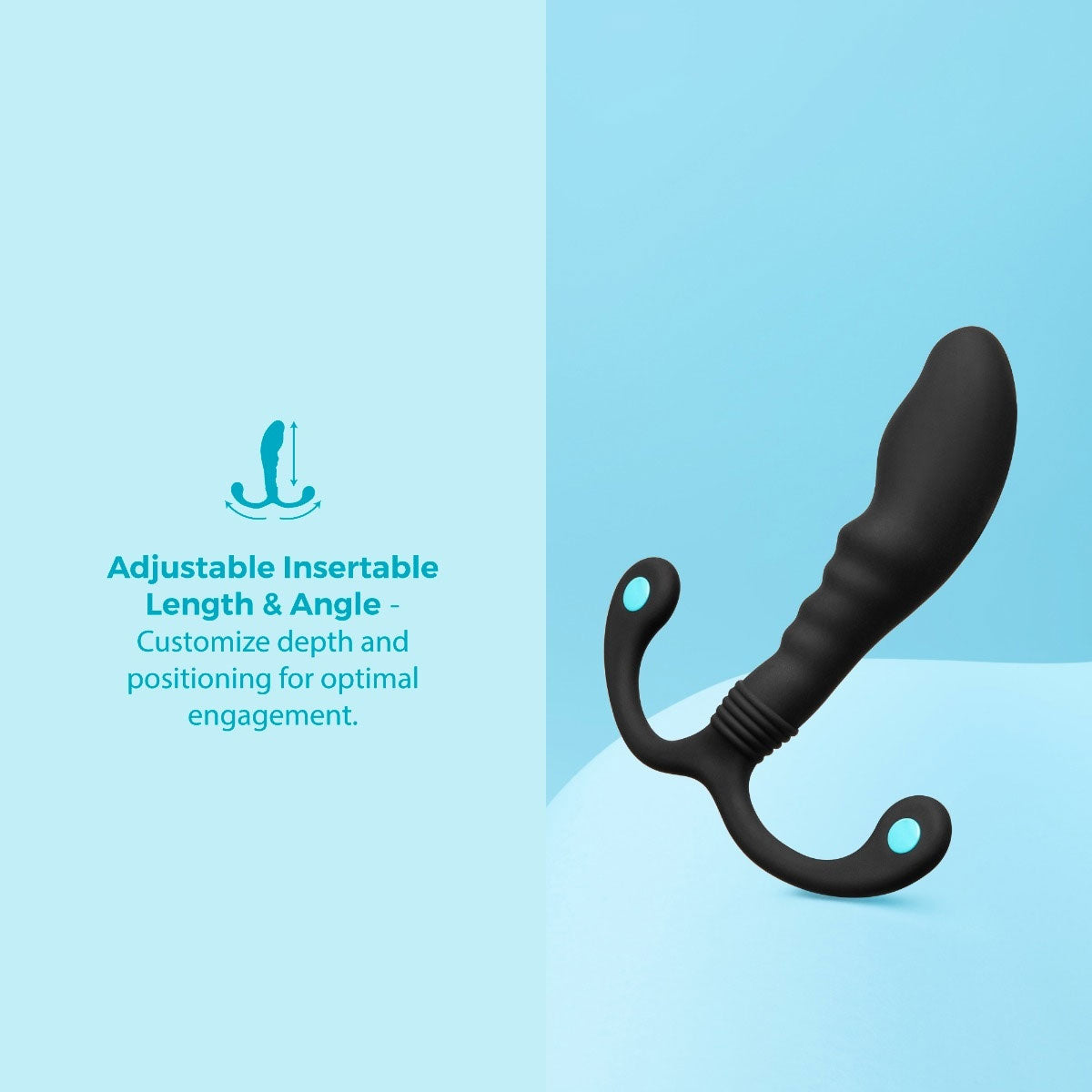 b-Vibe P-Spot Apex Bend Hands-Free Ridged Silicone Prostate Massager