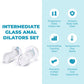 b-Vibe Intermediate Glass Anal Dilators 2 Piece Set