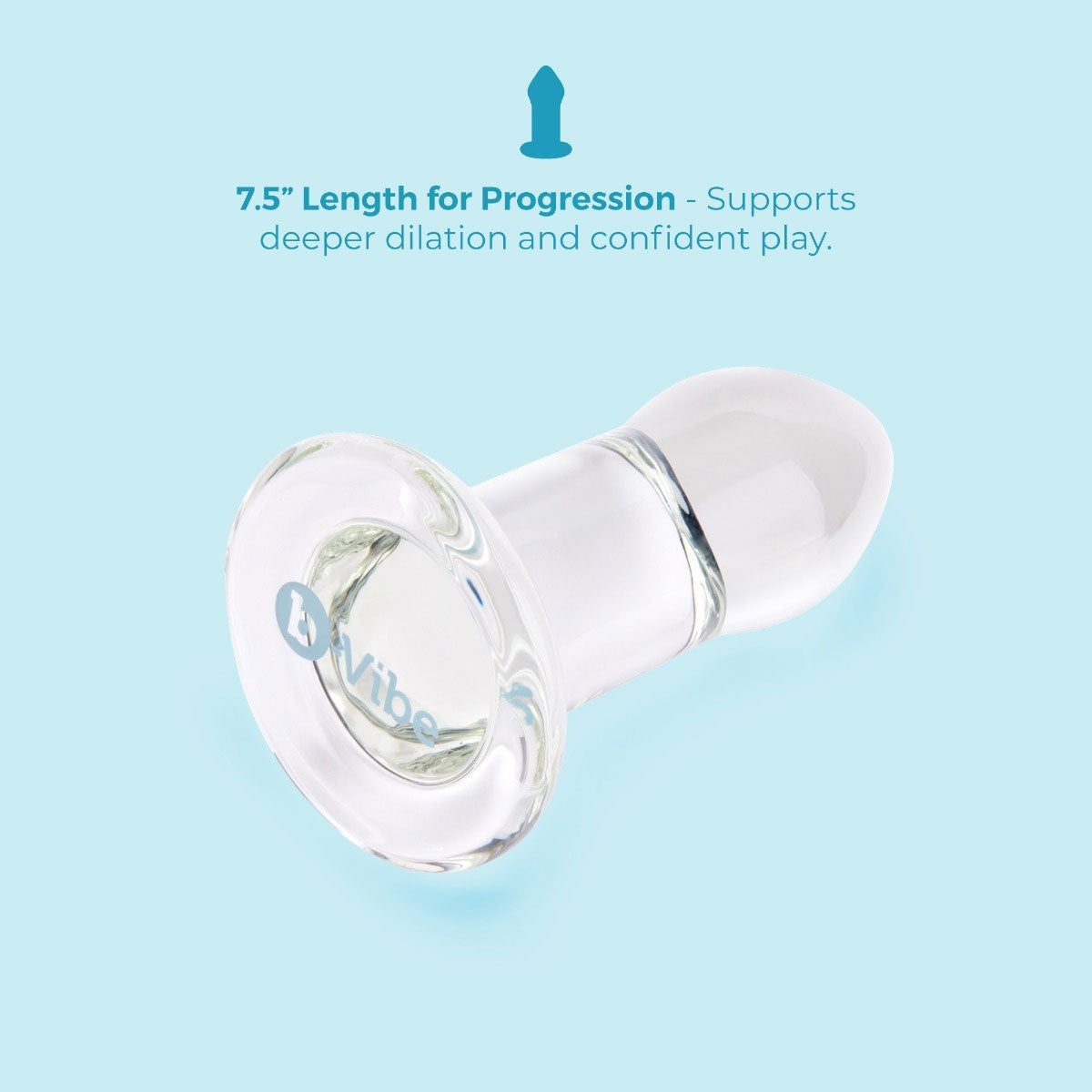 b-Vibe Advanced 7.5 Inch Glass Anal Dilator