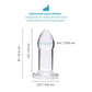 b-Vibe Advanced 8 Inch Glass Anal Dilator