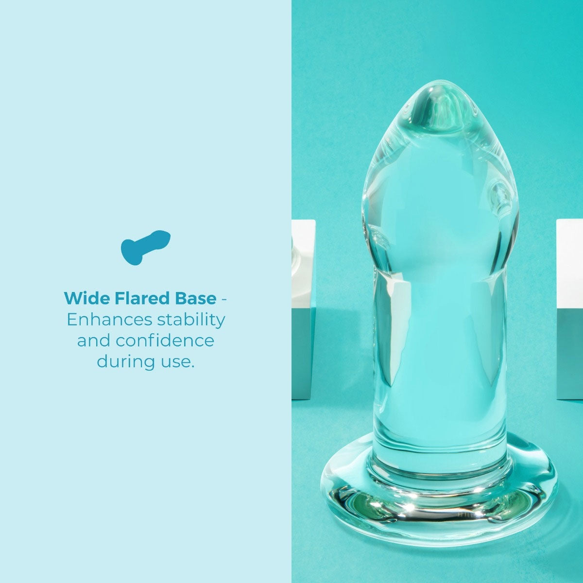 b-Vibe Advanced 8 Inch Glass Anal Dilator