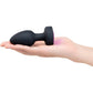 B-Vibe 3.5" Light-Up Vibrating & Rotating Silicone Butt Plug With Remote