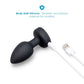 B-Vibe 3.5" Light-Up Vibrating & Rotating Silicone Butt Plug With Remote