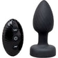 B-Vibe 3.5" Light-Up Vibrating & Rotating Silicone Butt Plug With Remote