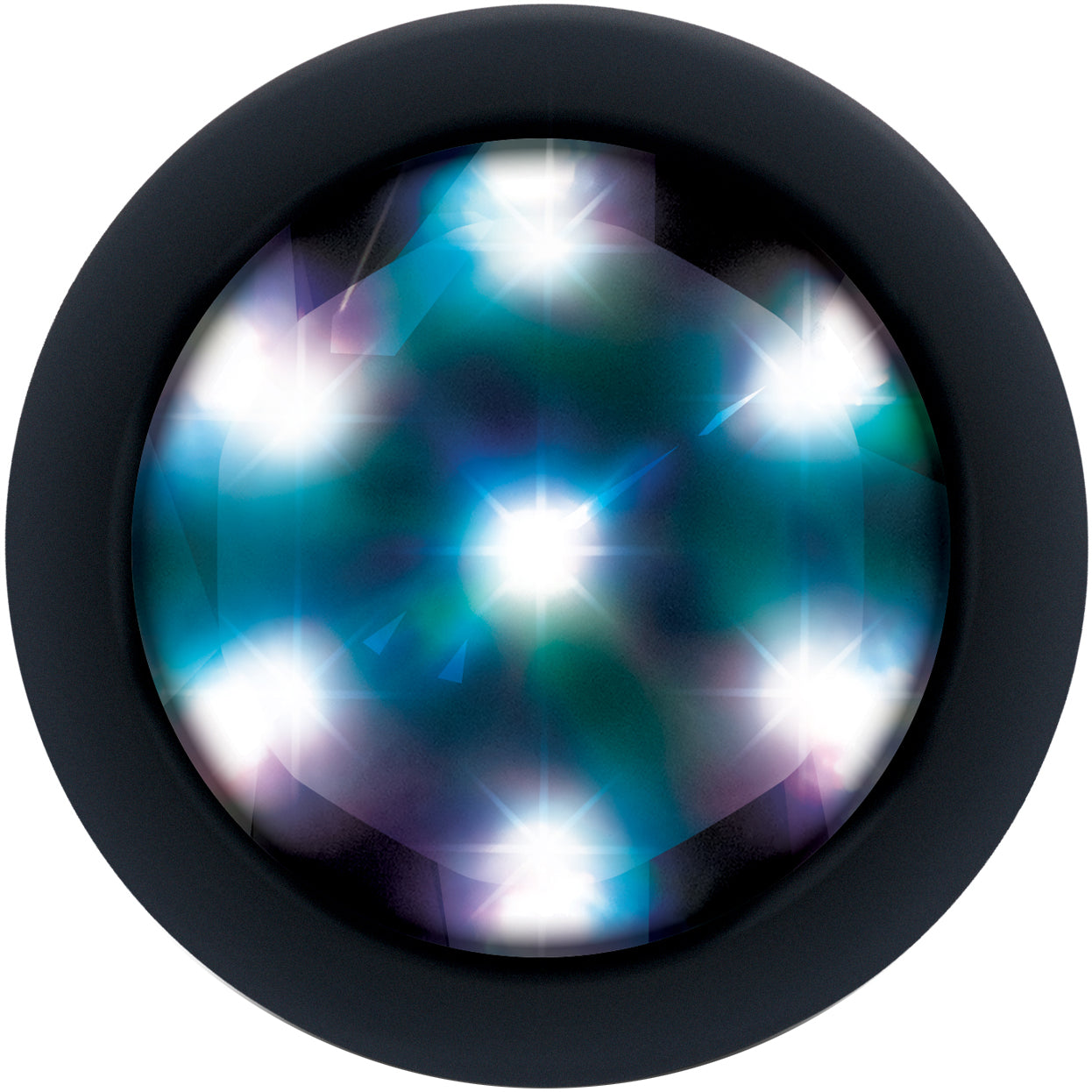 B-Vibe 3.5" Light-Up Vibrating & Rotating Silicone Butt Plug With Remote
