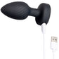 B-Vibe 3.5" Light-Up Vibrating & Rotating Silicone Butt Plug With Remote