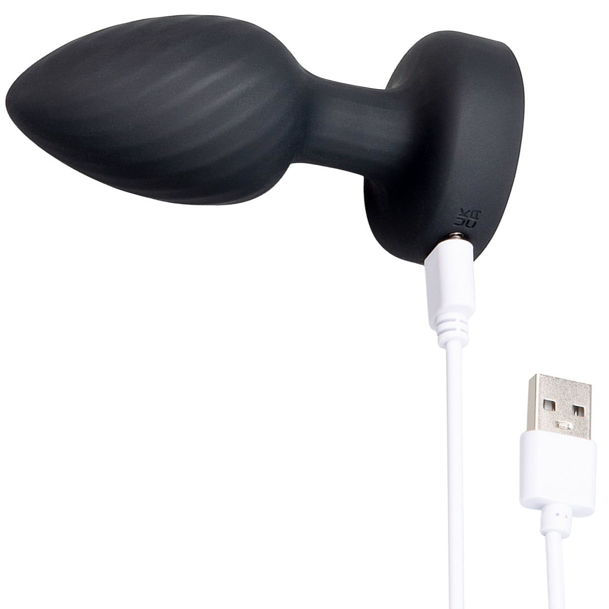 B-Vibe 3.5" Light-Up Vibrating & Rotating Silicone Butt Plug With Remote