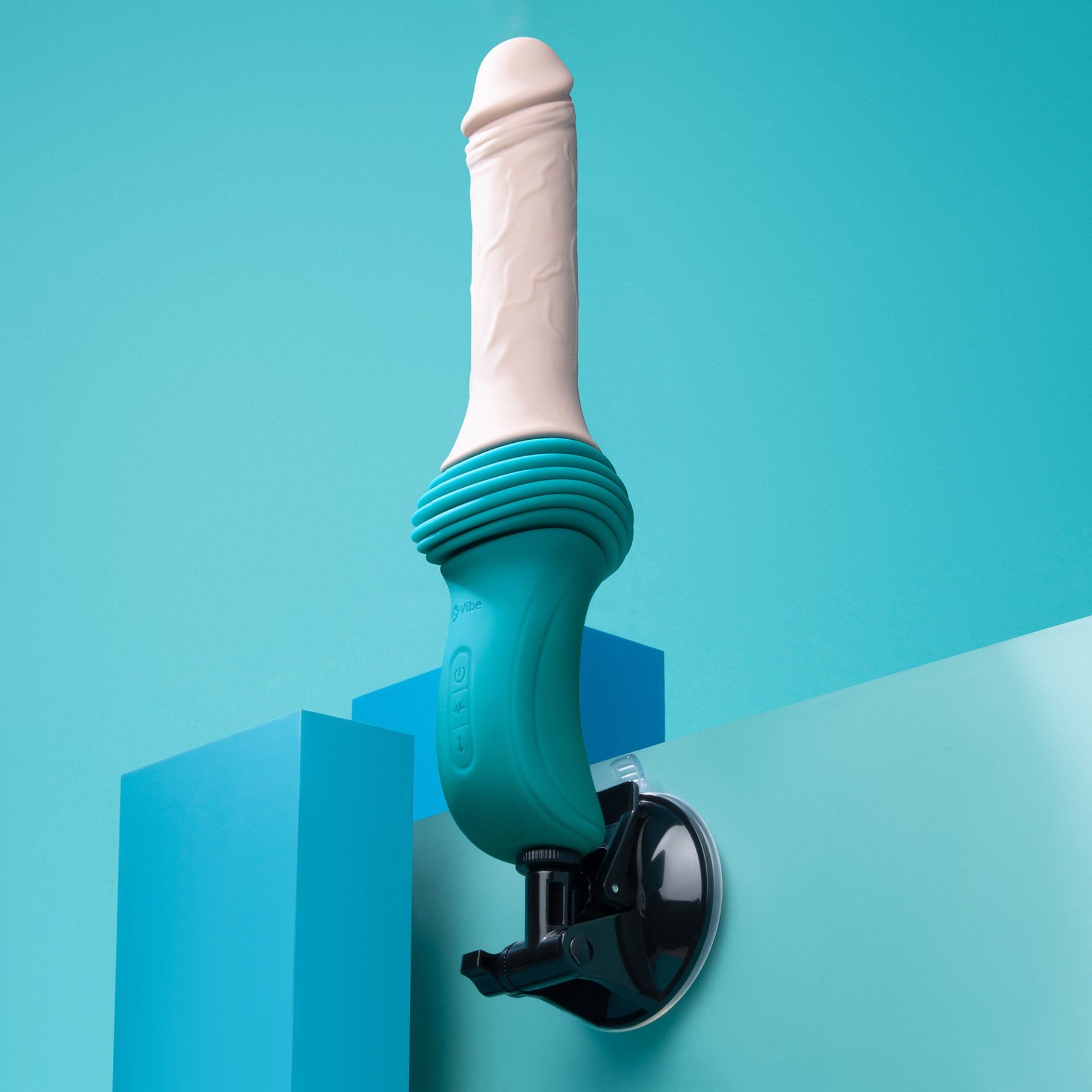 b-Vibe Realistic Rechargeable Silicone Thrusting Dildo Machine