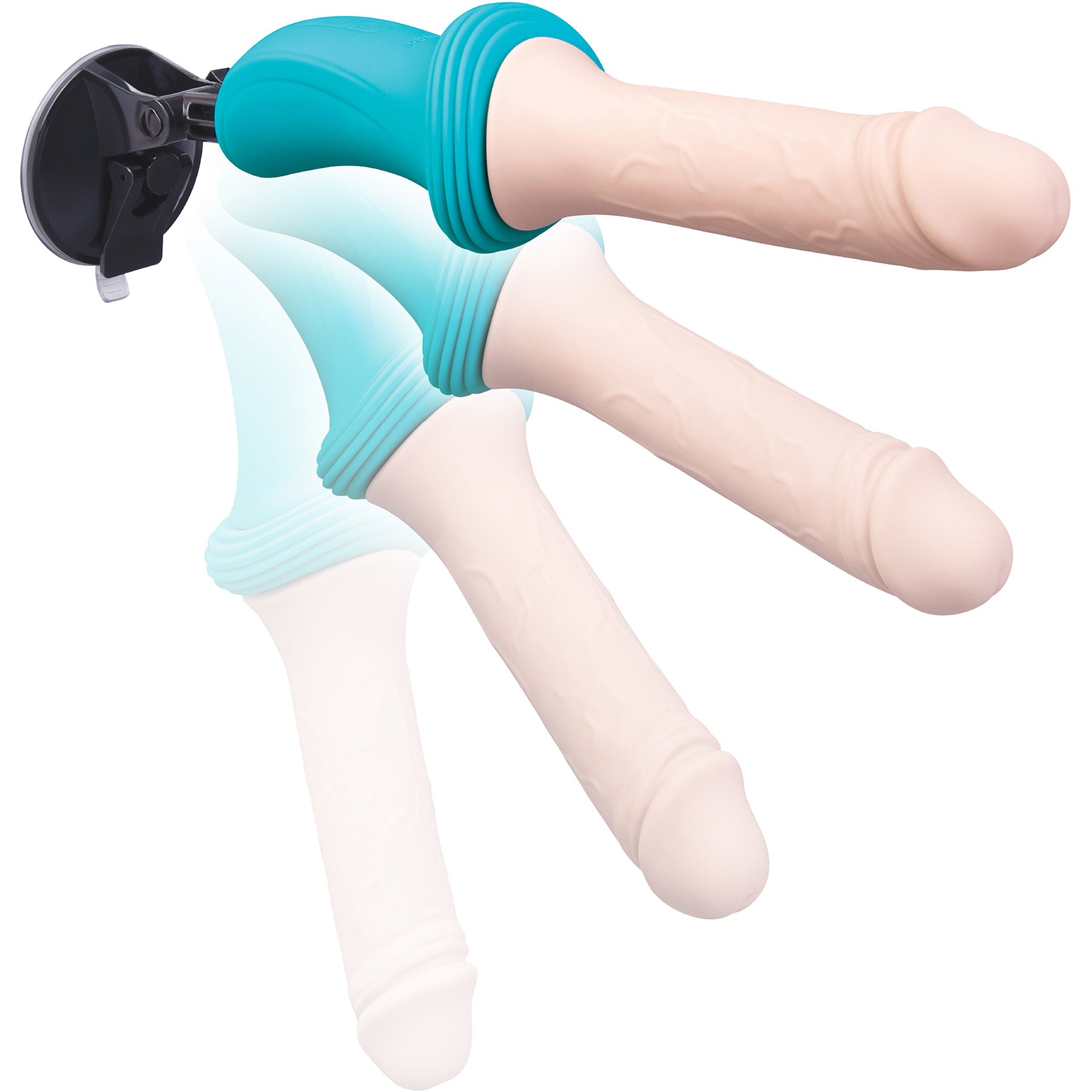 b-Vibe Realistic Rechargeable Silicone Thrusting Dildo Machine