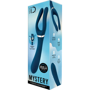 i.D. Mystery Rechargeable Waterproof Silicone G-Spot Stimulator & Vibrator With Poseable Arms By Bodywand - Blue