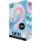 i.D. Swirl Rechargeable Waterproof Silicone Dual Stimulation Vibrator By Bodywand - Pink