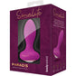 Socialite PARADIS Rechargeable Silicone Vibrating Jeweled Base Butt Plug By Bodywand - Purple