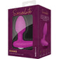 Socialite SWAG Rechargeable Silicone Vibrating Jeweled Base Butt Plug By Bodywand - Purple