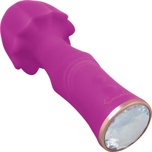 Socialite PACHA Rechargeable Silicone Jeweled Base Wand Style Vibrator By Bodywand - Purple