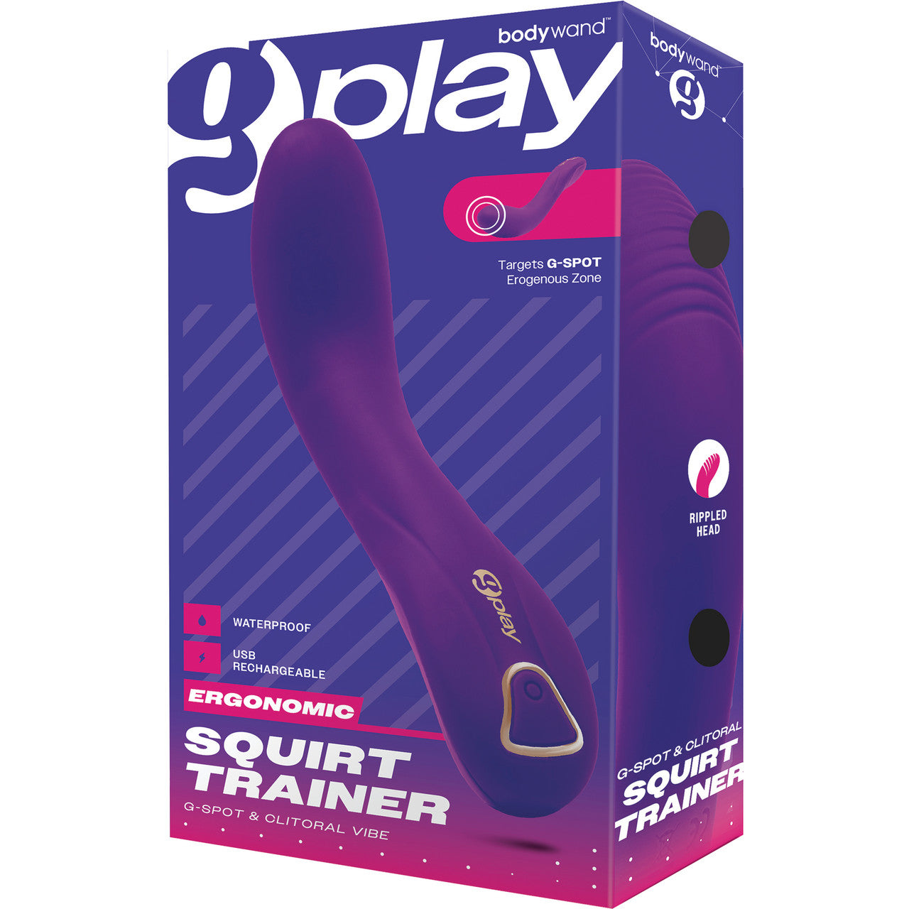 G-Play Ergonomic Squirt Trainer G-Spot Vibrator By Bodywand G-Play Ergonomic Squirt Trainer G-Spot Vibrator By Bodywand