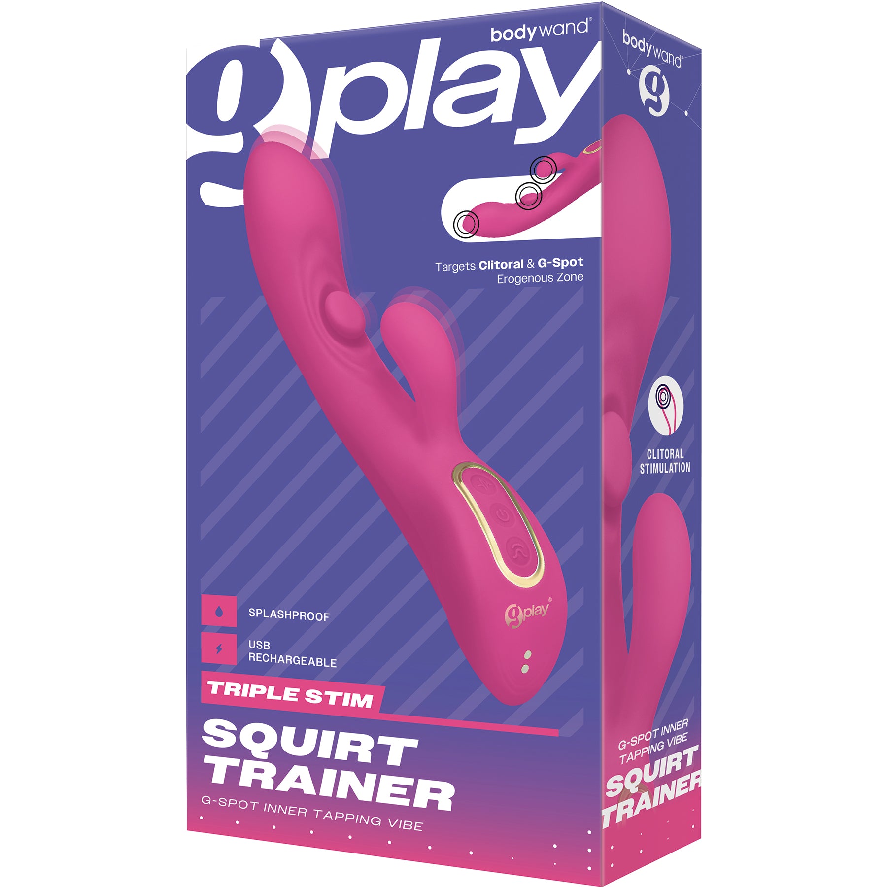 Bodywand G-Play Triple Stim Squirt Trainer Vibe With G-Spot Inner Tapping
