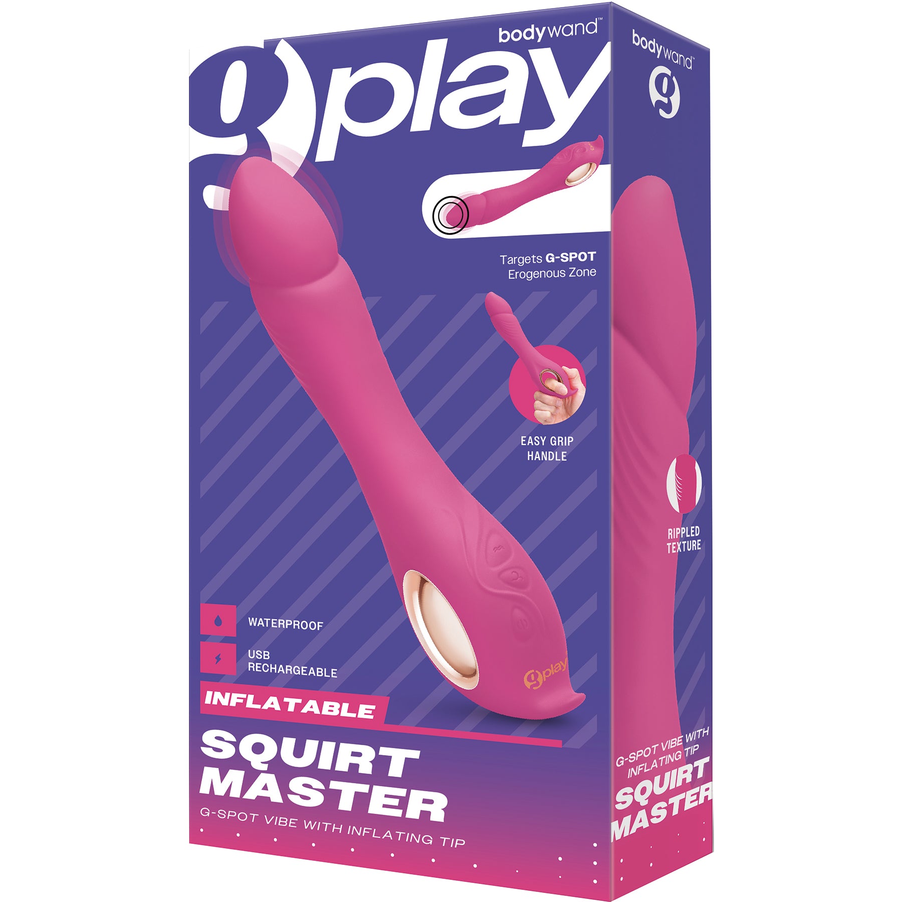 Bodywand G-Play Inflatable Squirt Master Silicone G-Spot Vibrator