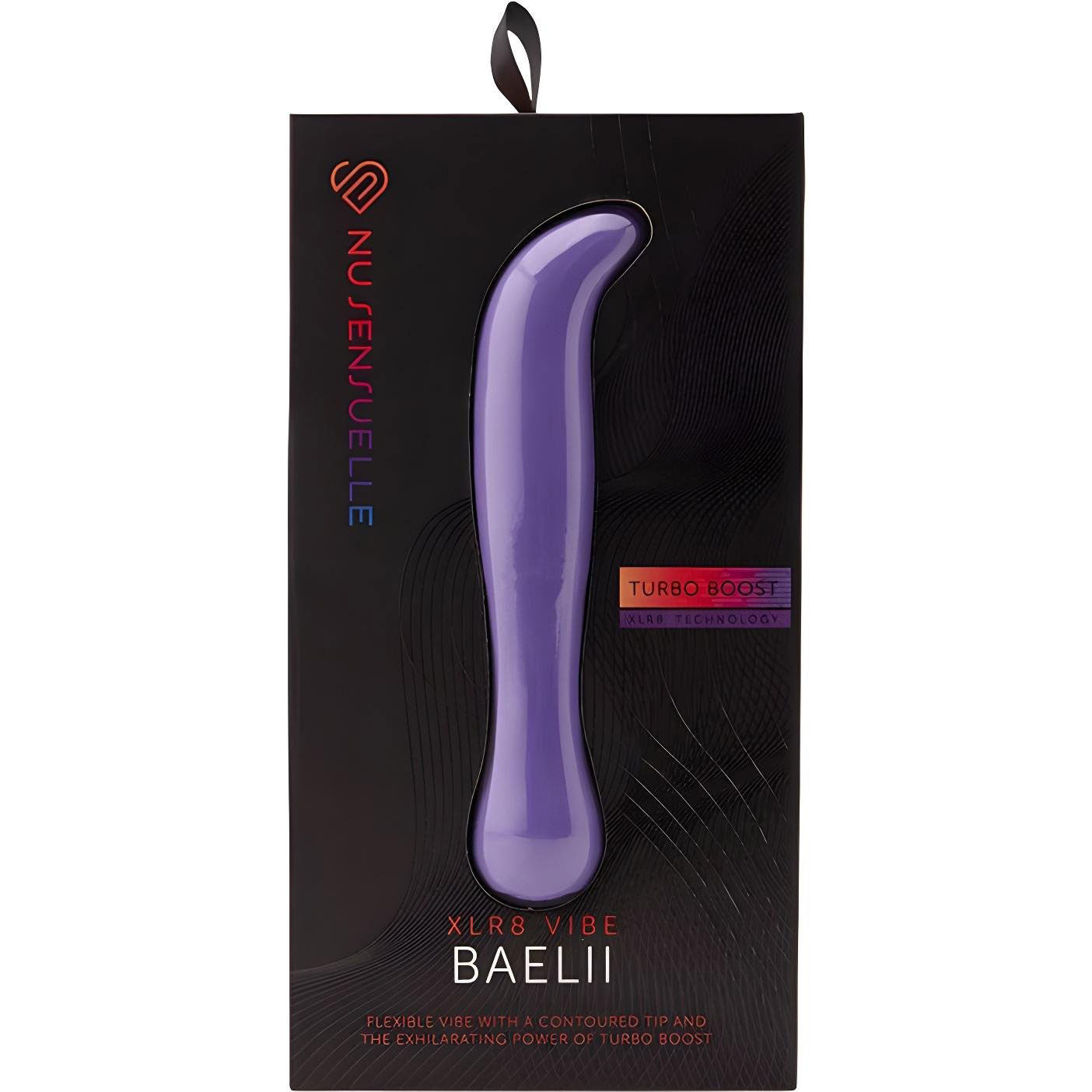 Baelii XLR8 15-Function Flexible Mini Silicone G-Spot Vibrator By Nu Sensuelle - Ultra Violet