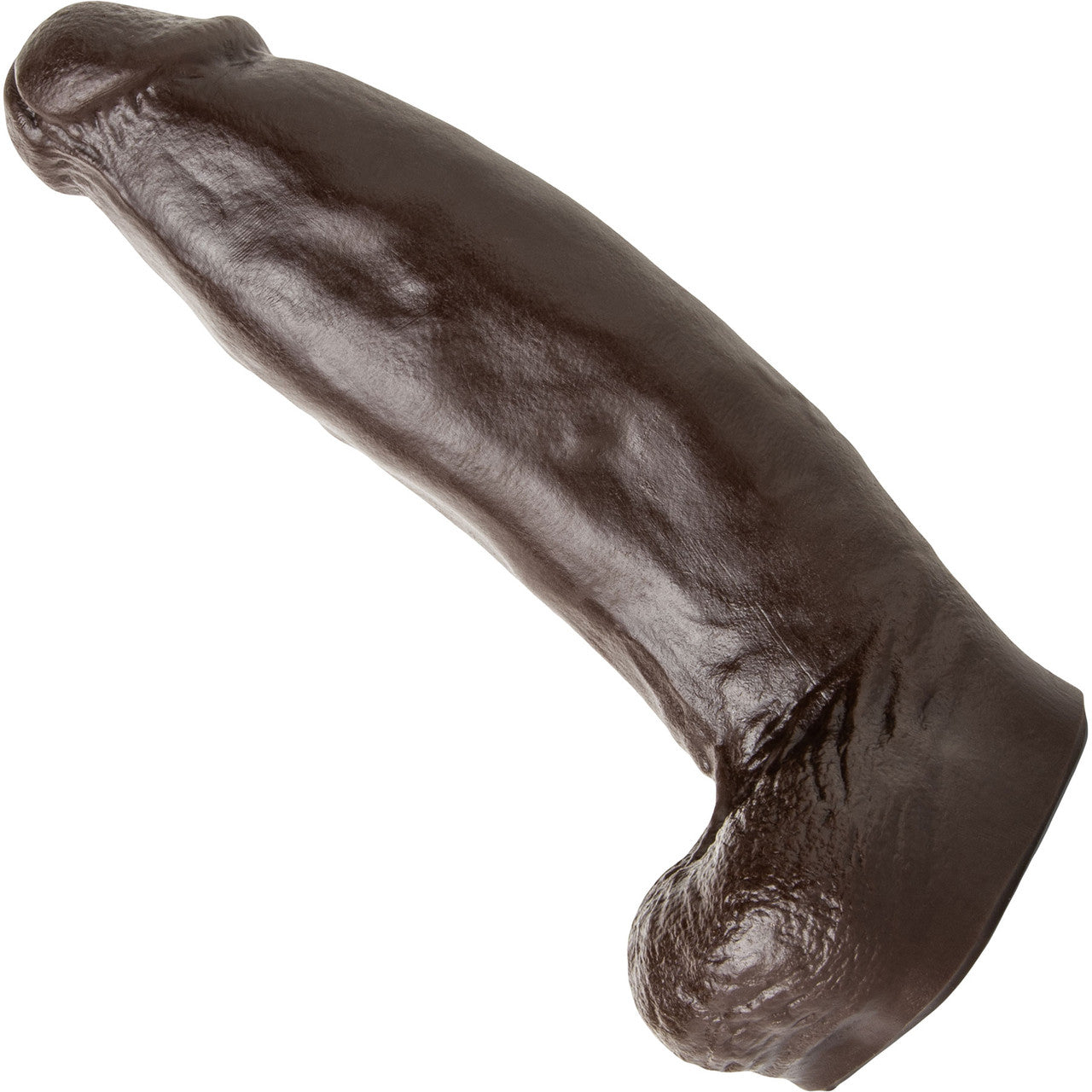 Hankey's Toys Beefcake Small 8" Silicone Cock With Balls & Vac-U-Lock Base - Chocolate