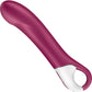 Satisfyer Big Heat Rechargeable Waterproof Warming App Enabled 12-Function G-Spot Vibrator - Berry