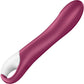 Satisfyer Big Heat Rechargeable Waterproof Warming App Enabled 12-Function G-Spot Vibrator - Berry