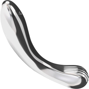 Polii 7" Stainless Steel G-Spot Dildo By Biird