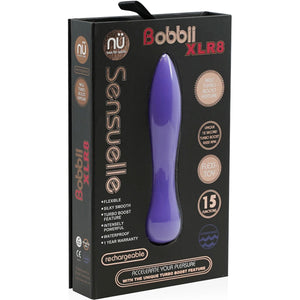 Bobbii XLR8 Flexible 15 Function Silicone Bullet Vibrator With Turbo Boost By Nu Sensuelle - Ultra Violet